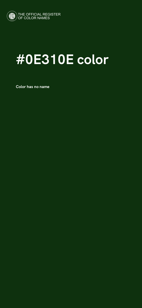 #0E310E color image