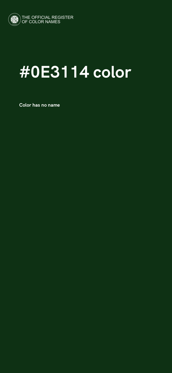 #0E3114 color image