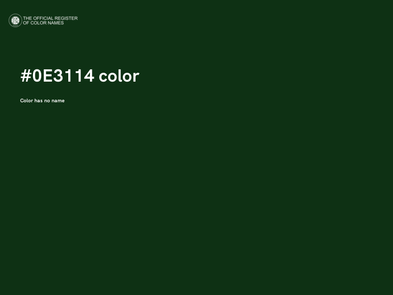 #0E3114 color image