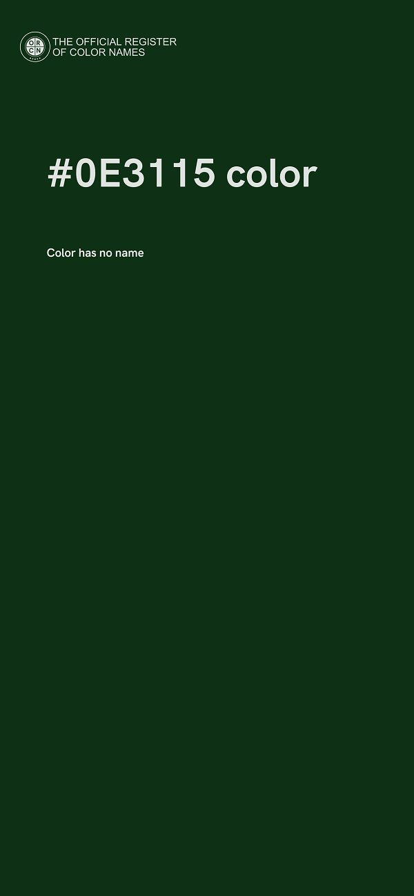 #0E3115 color image