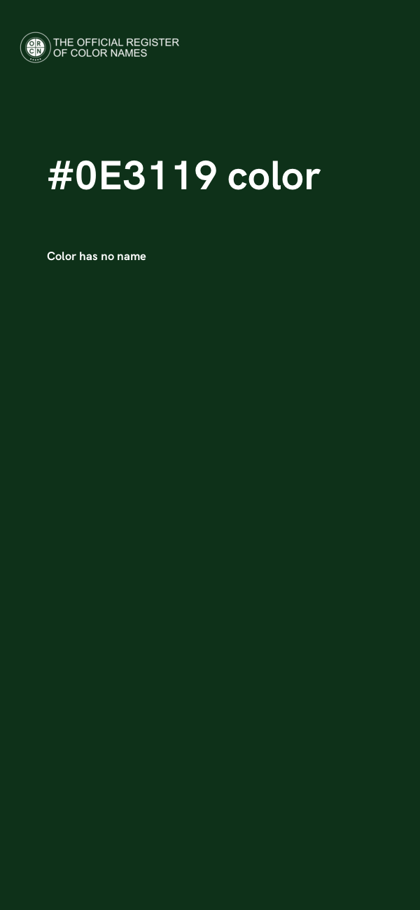 #0E3119 color image