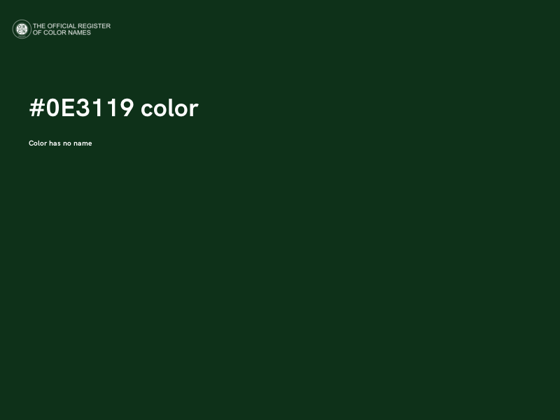 #0E3119 color image