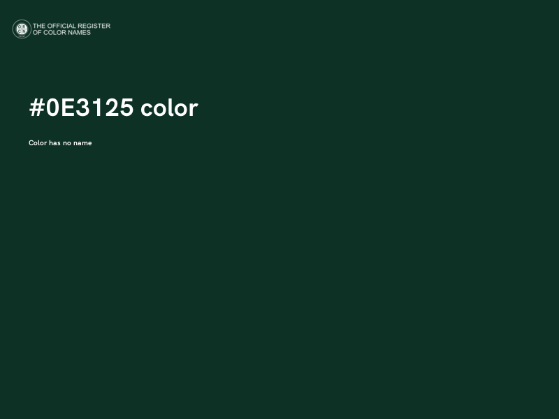 #0E3125 color image