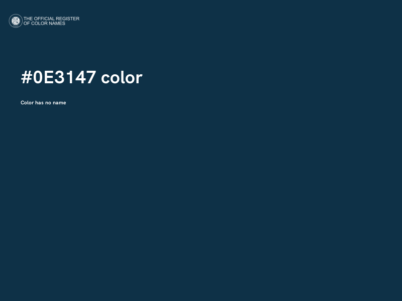 #0E3147 color image