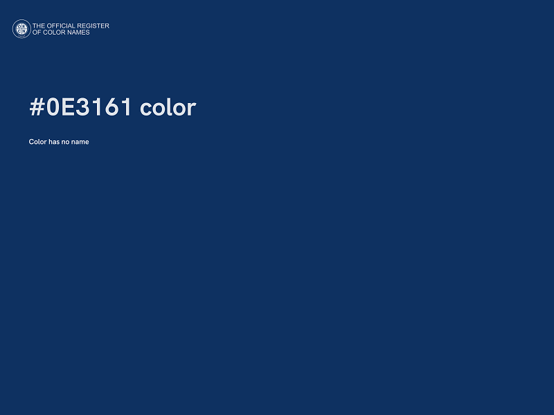 #0E3161 color image