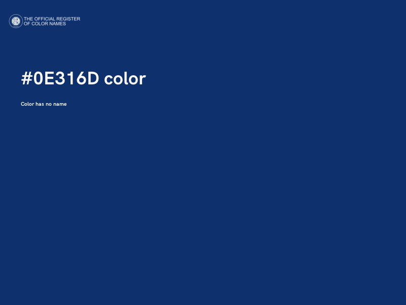 #0E316D color image