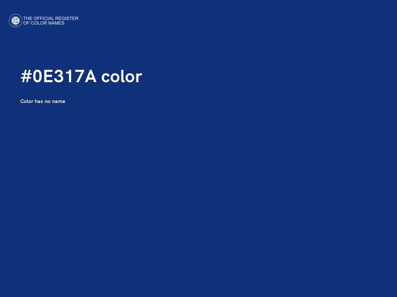 #0E317A color image