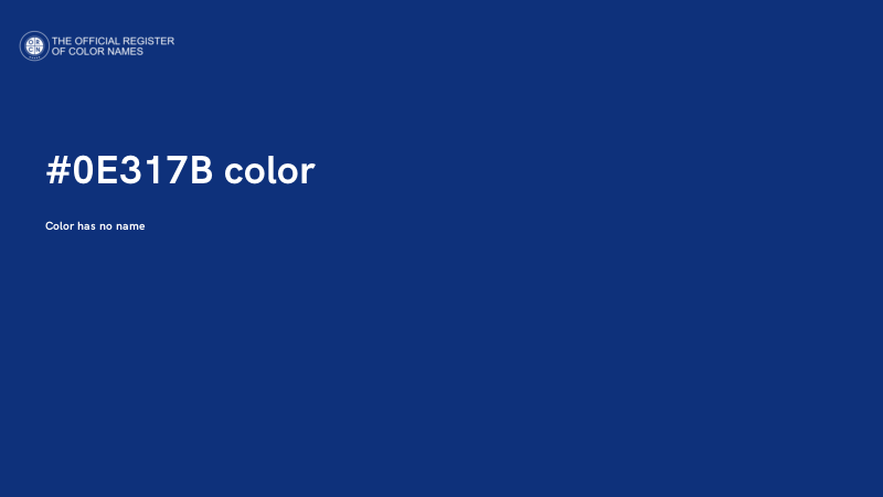 #0E317B color image