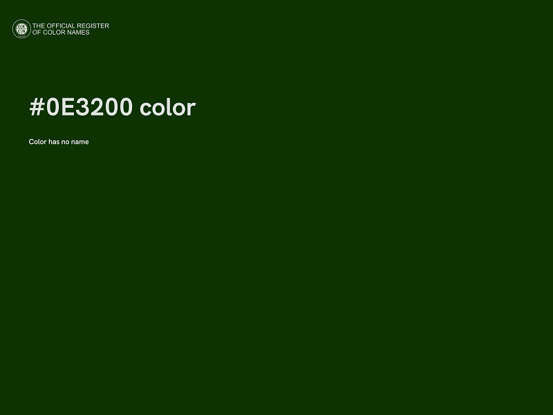 #0E3200 color image