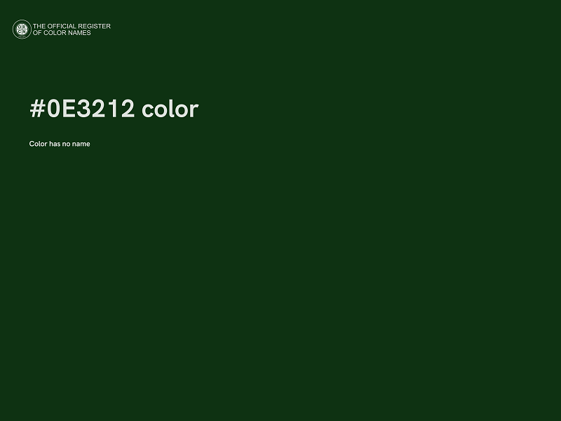 #0E3212 color image