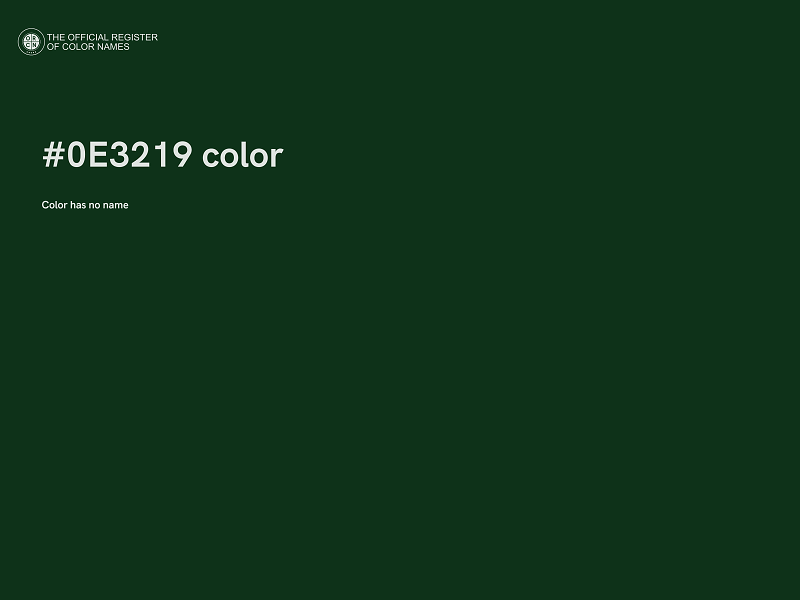 #0E3219 color image