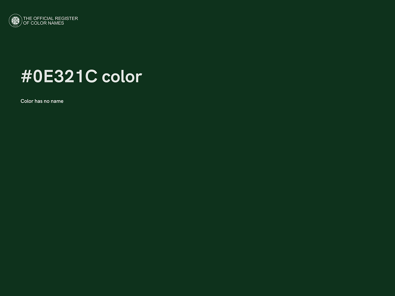 #0E321C color image