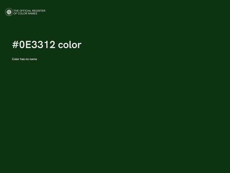 #0E3312 color image