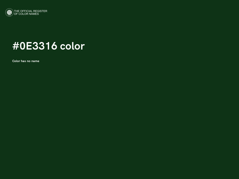 #0E3316 color image