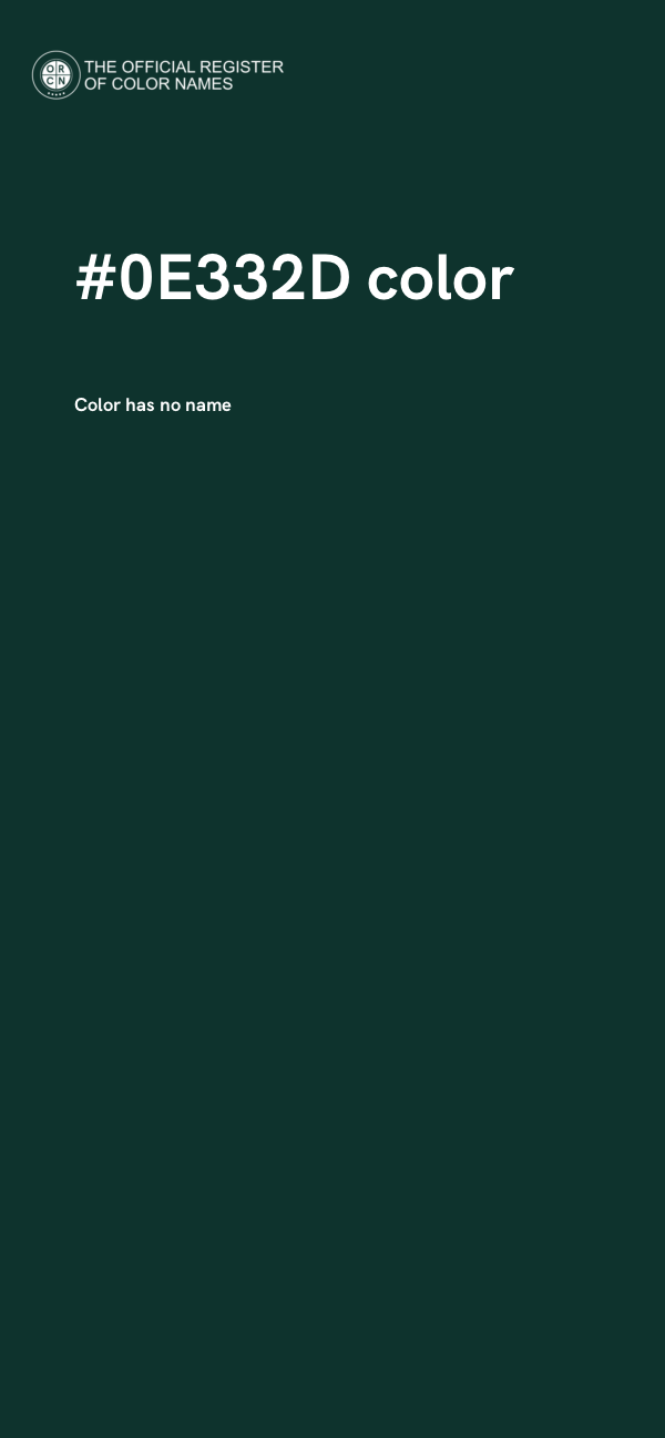#0E332D color image