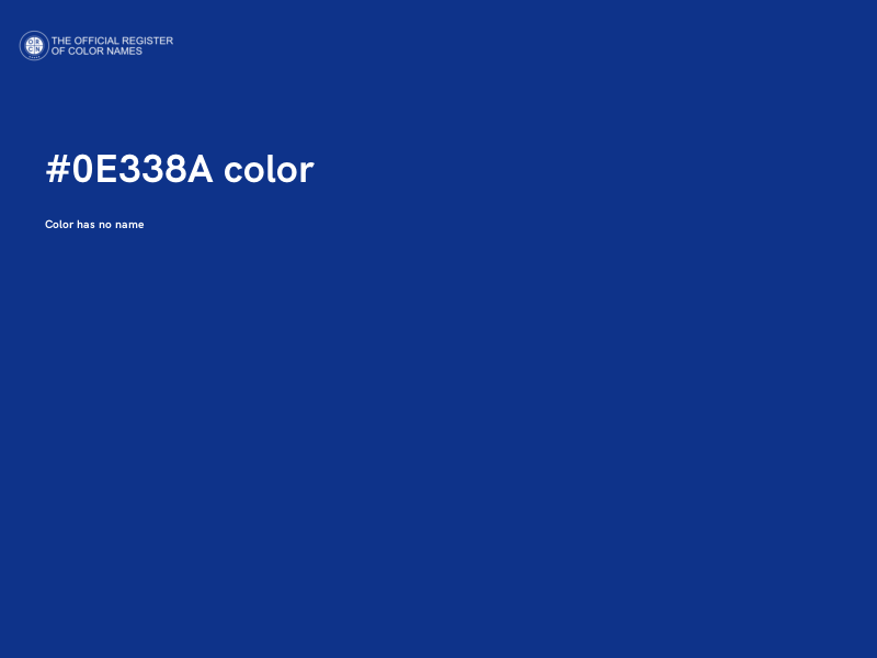 #0E338A color image