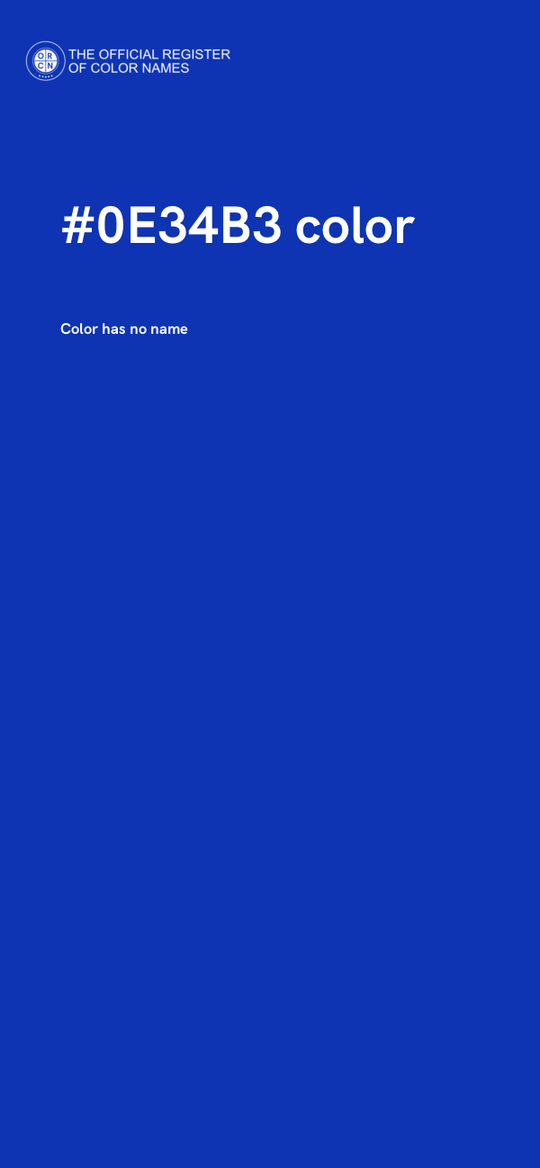 #0E34B3 color image