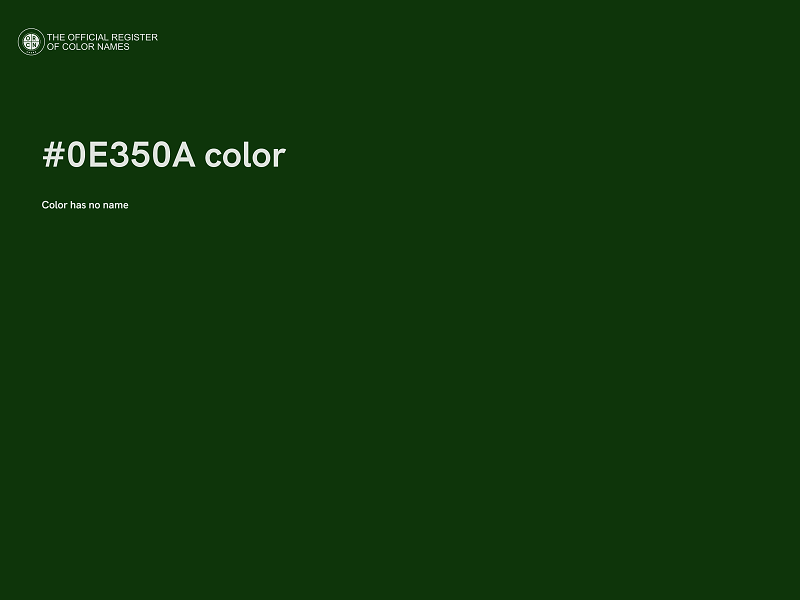 #0E350A color image