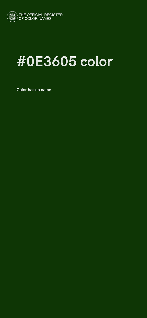 #0E3605 color image
