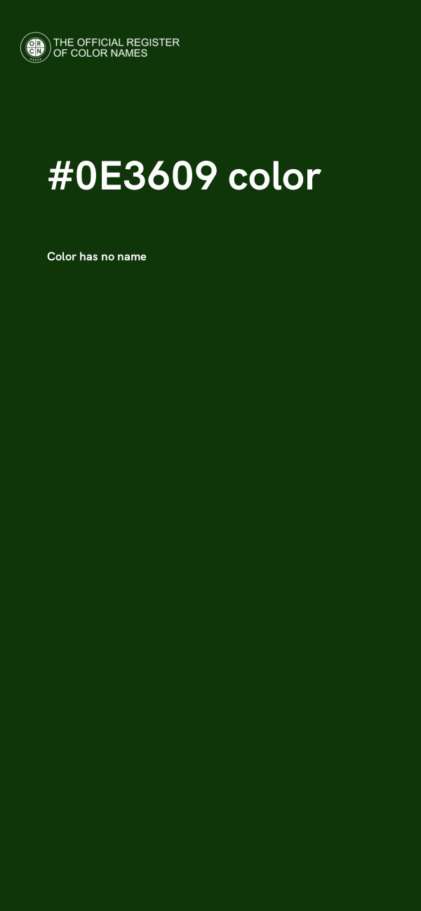 #0E3609 color image