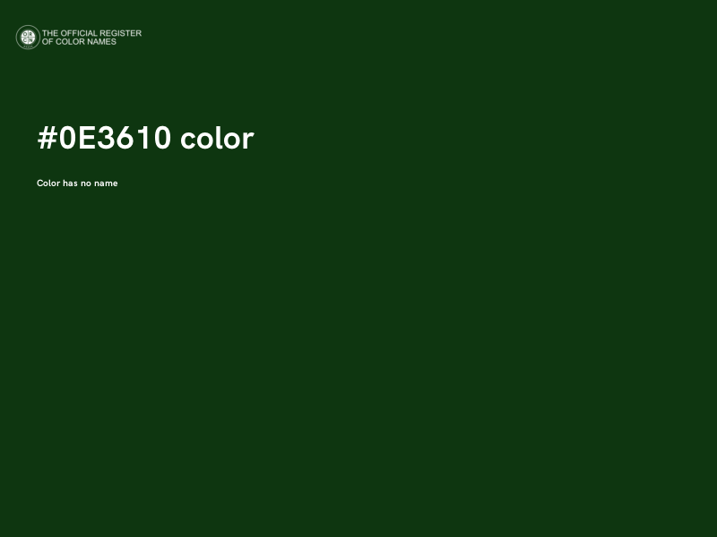 #0E3610 color image