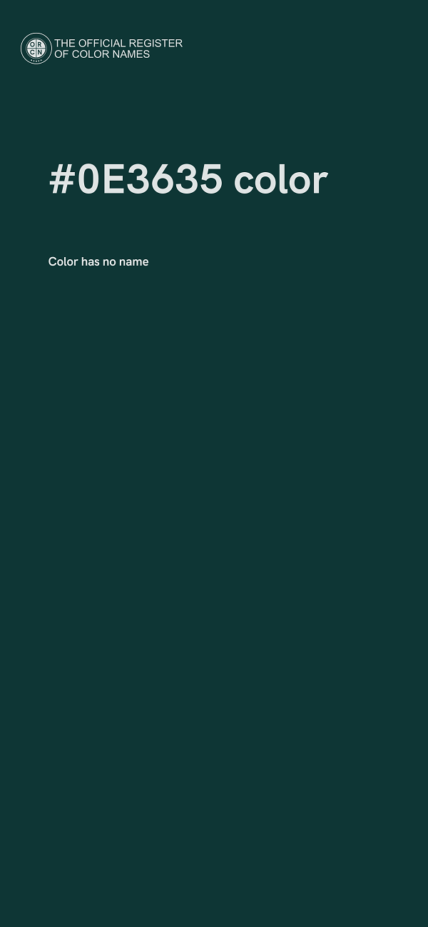 #0E3635 color image