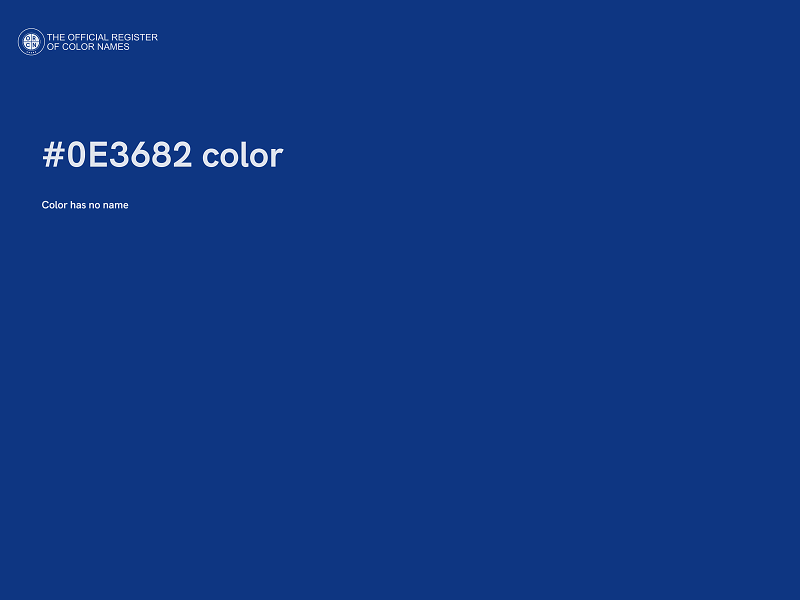 #0E3682 color image
