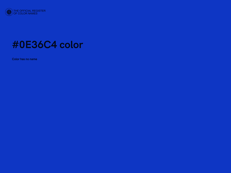 #0E36C4 color image