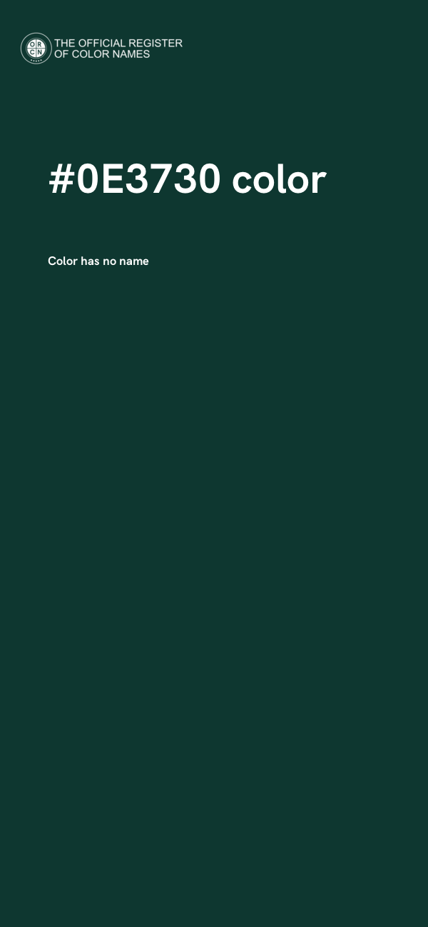#0E3730 color image