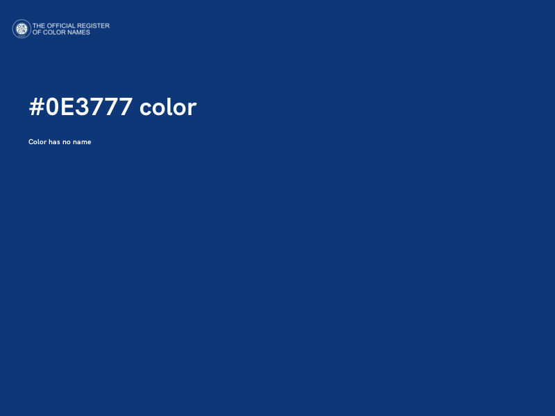 #0E3777 color image