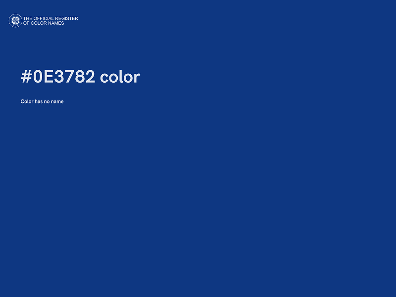 #0E3782 color image