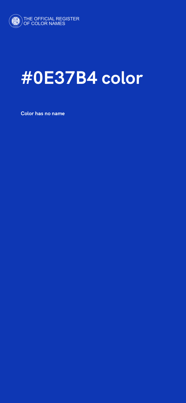 #0E37B4 color image