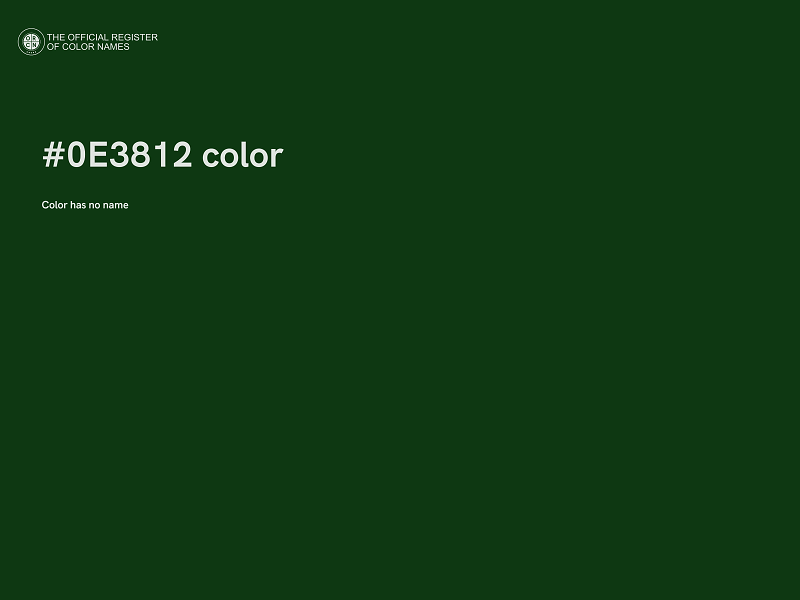 #0E3812 color image