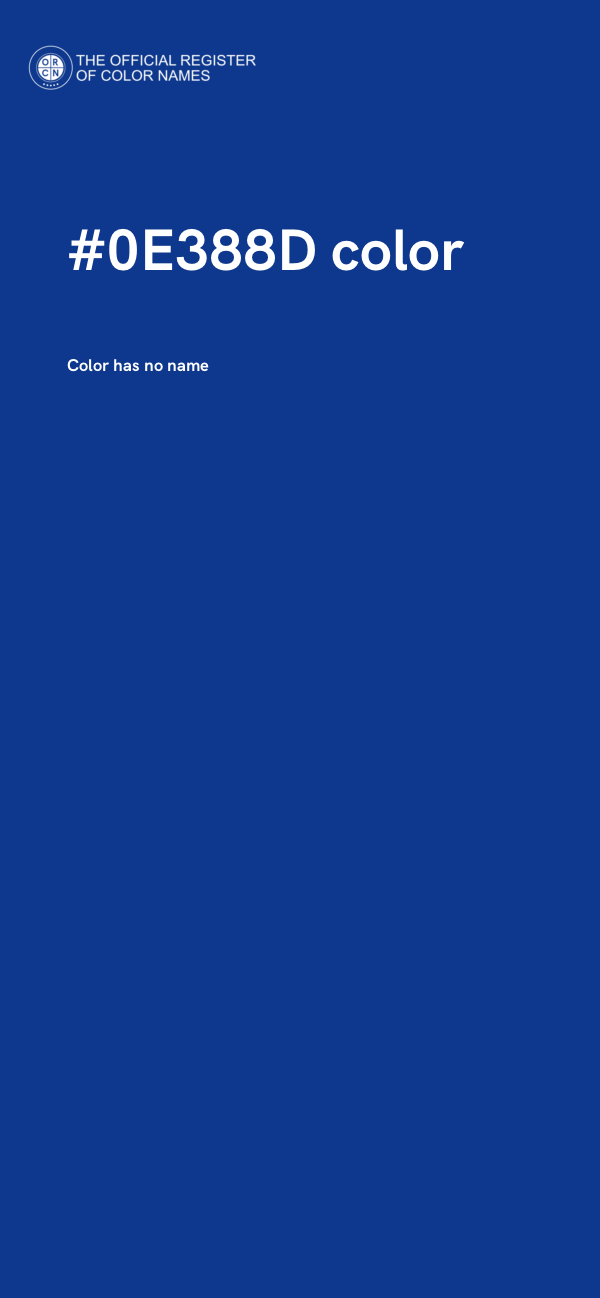 #0E388D color image