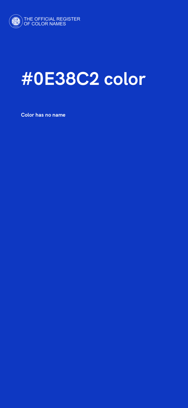 #0E38C2 color image