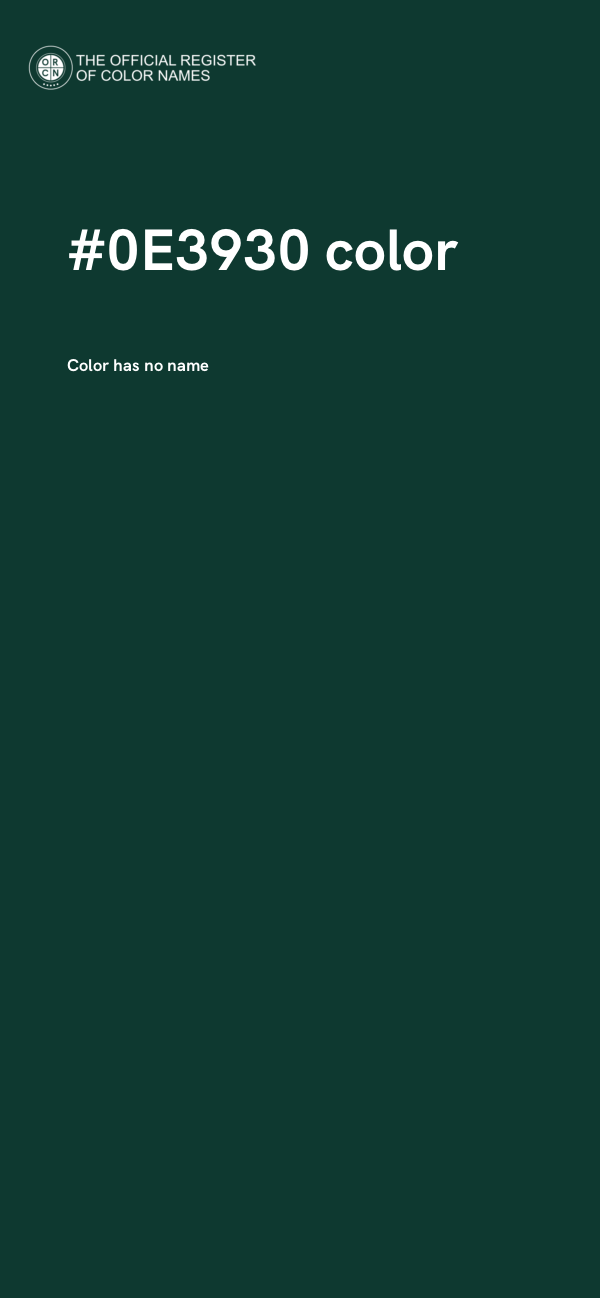 #0E3930 color image
