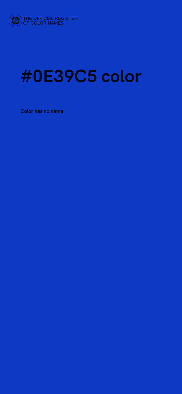 #0E39C5 color image