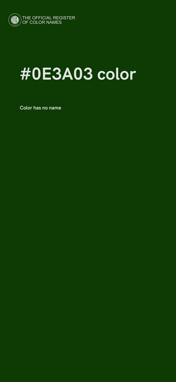 #0E3A03 color image