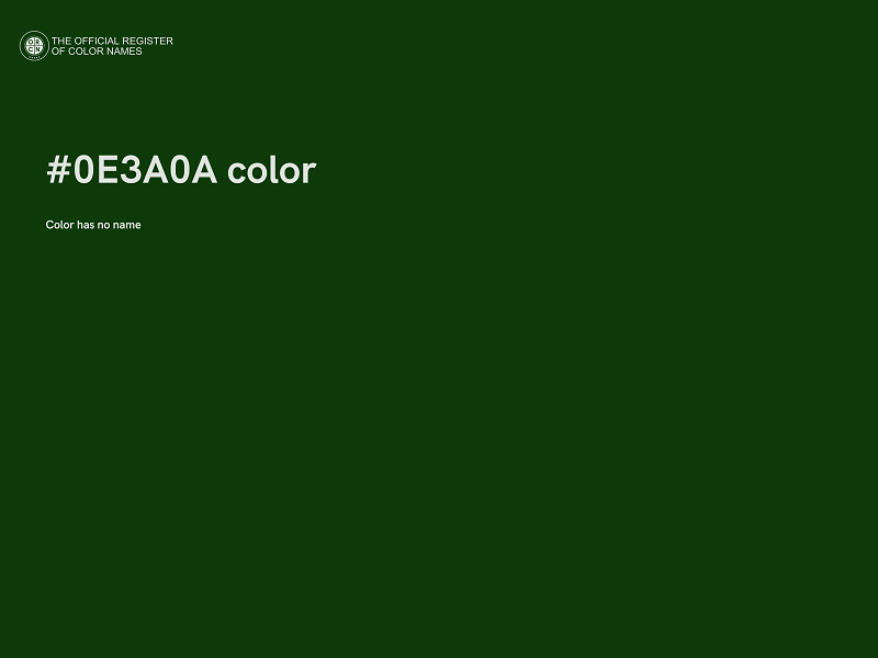 #0E3A0A color image