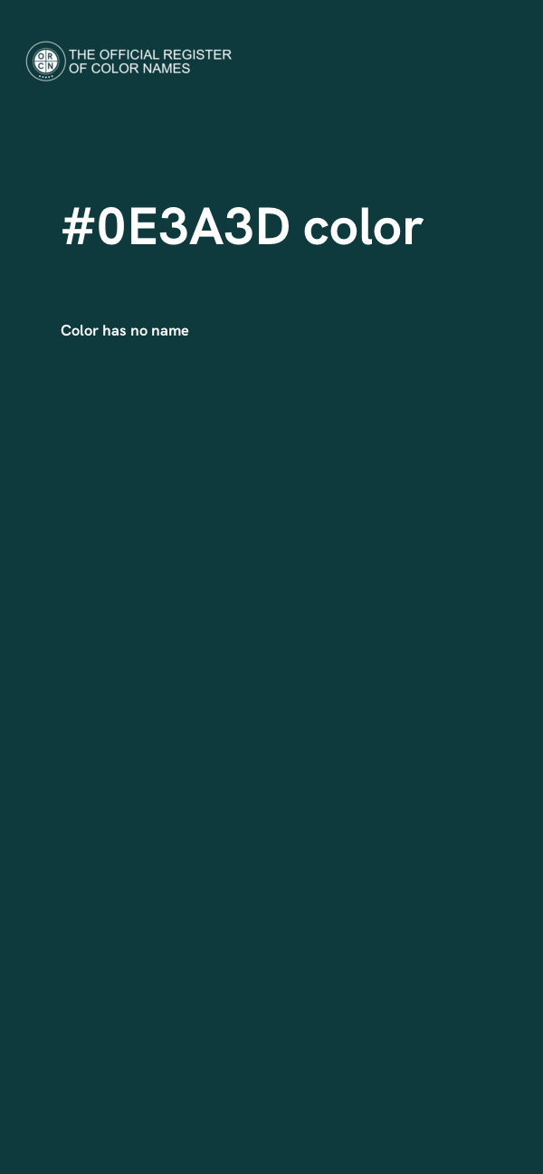 #0E3A3D color image