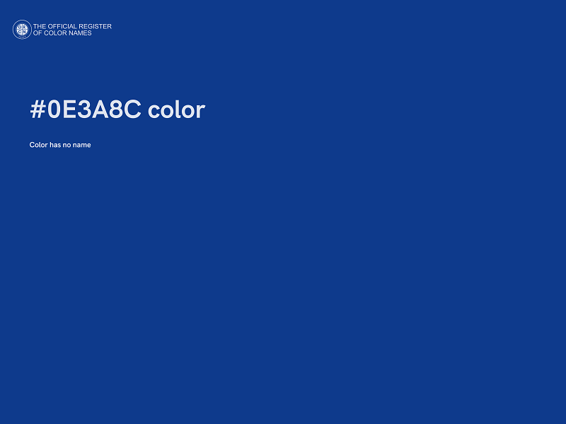 #0E3A8C color image