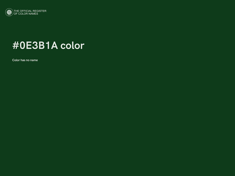 #0E3B1A color image