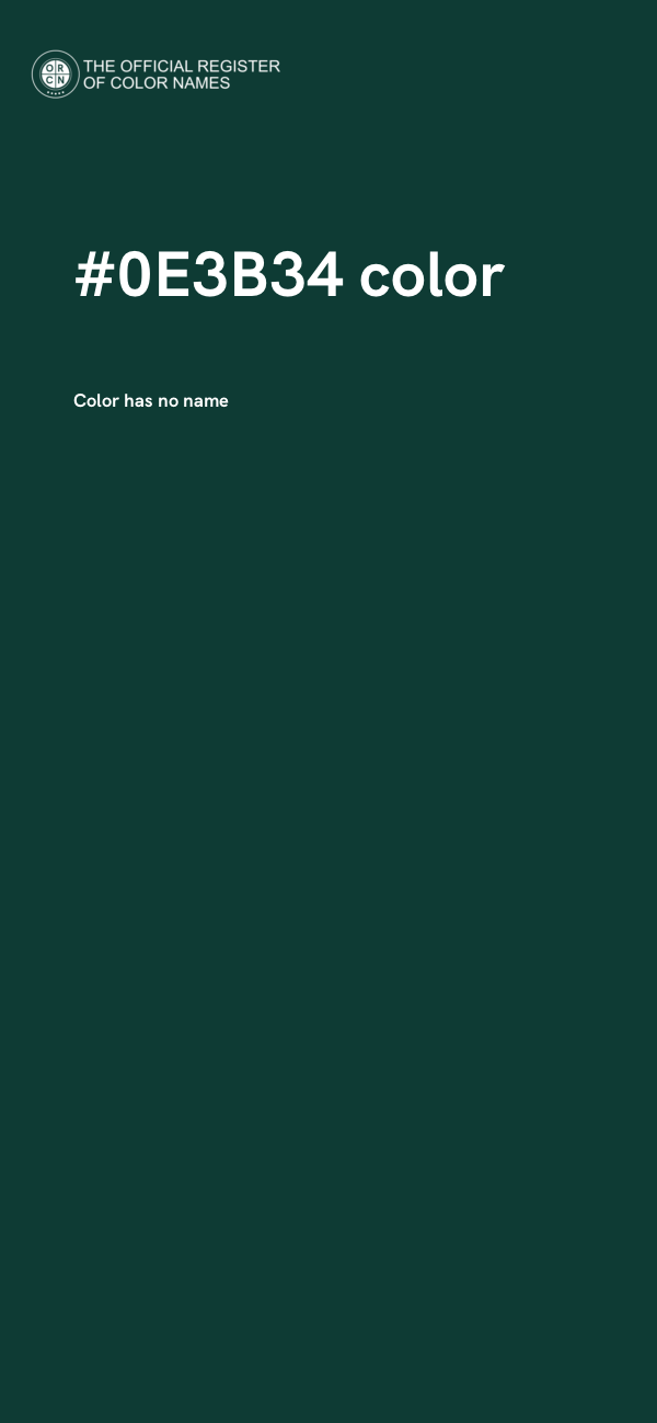 #0E3B34 color image