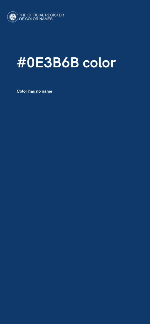 #0E3B6B color image