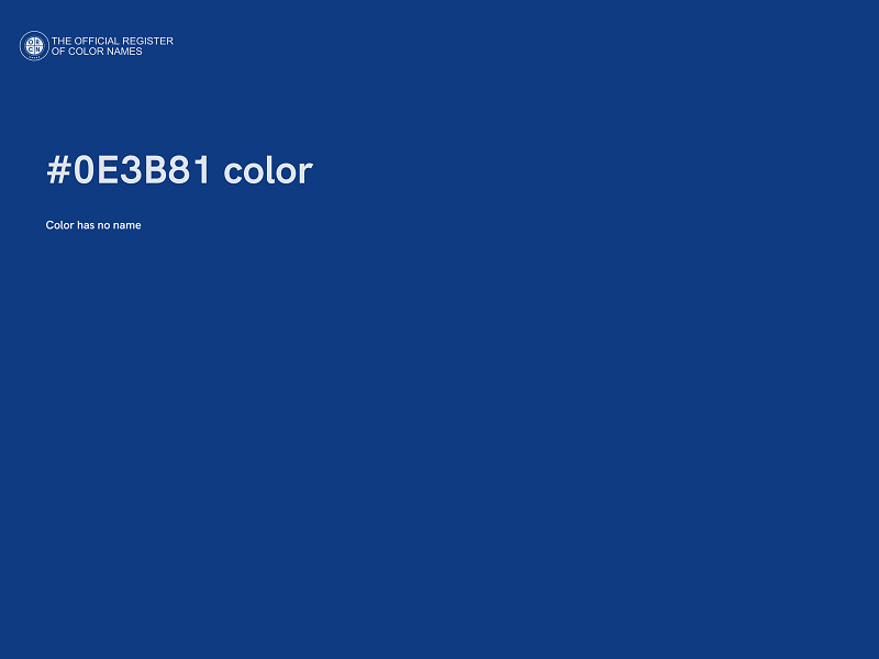 #0E3B81 color image