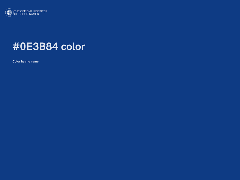 #0E3B84 color image