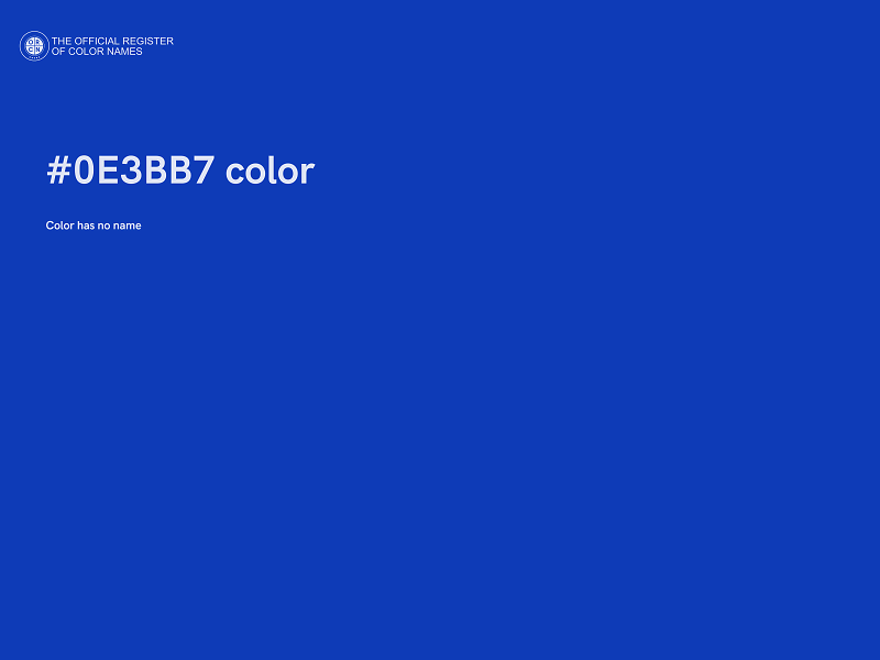 #0E3BB7 color image