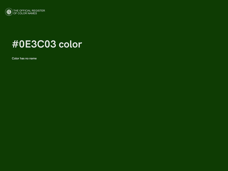 #0E3C03 color image