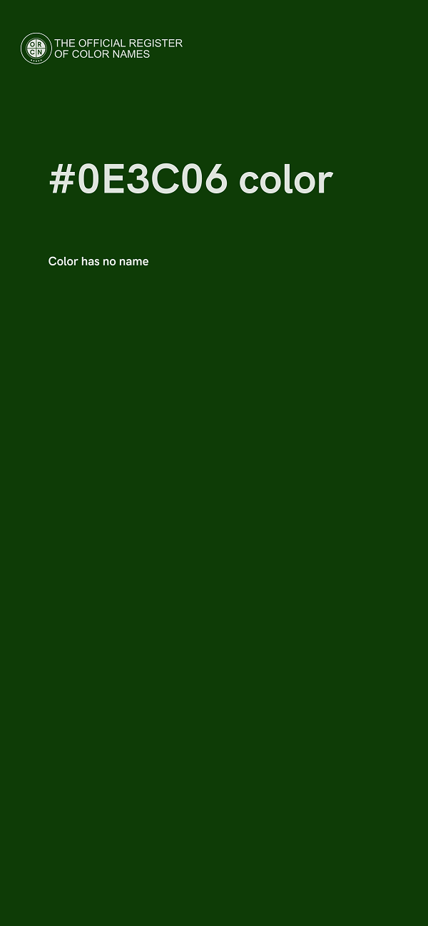 #0E3C06 color image