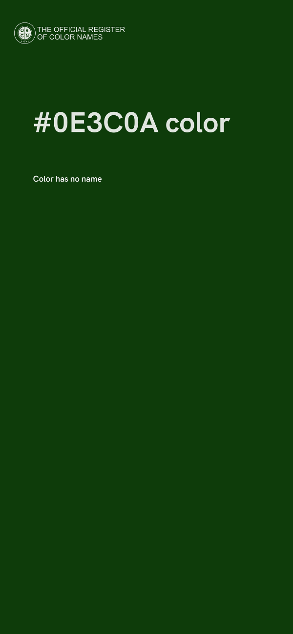 #0E3C0A color image